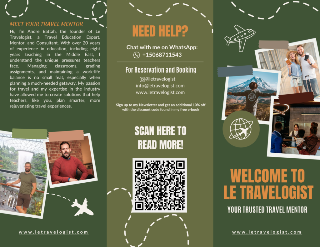 Le Travel Teacher Package with QR code